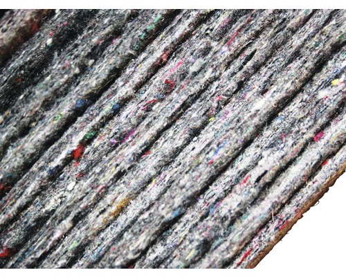 Gros plan d''un tapis isolant en fibres recyclées