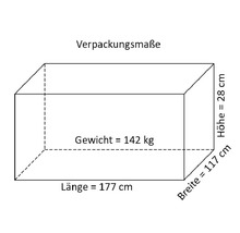 Gerätehaus Alopex Medium mit Fußboden 120 x 180 cm natur-thumb-4