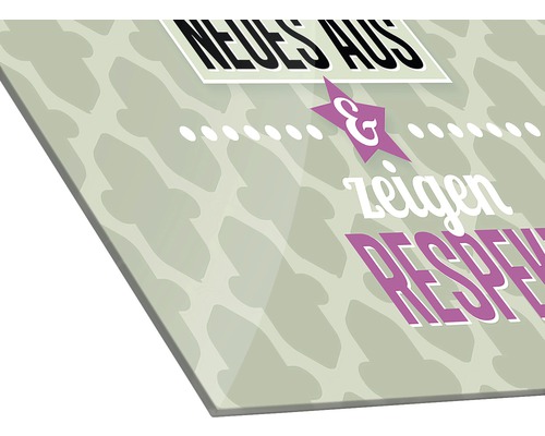 Panneau décoratif avec l''inscription Nouvelles de & montrer le respect