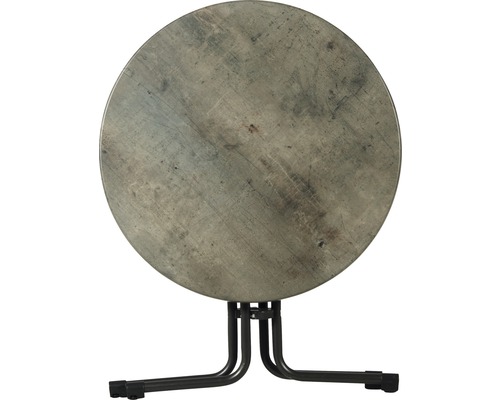 Runder Beistelltisch mit Metallgestell