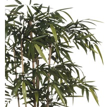Bambou artificiel avec des feuilles vertes