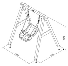 Balançoire pour bébé axi brun-thumb-6