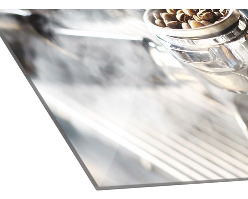 Acrylglasbild mit Kaffeebohnenmotiv