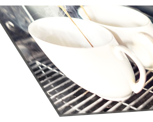 Bedrucktes Acrylglas mit Tassenmotiv