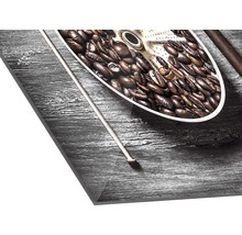 Panneau décoratif avec motif de grains de café