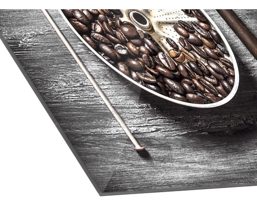 Panneau décoratif avec motif de grains de café