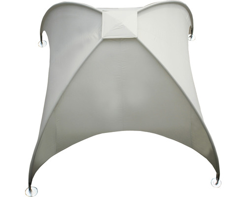 Weißer Whirlpool-Sonnenschutz mit Saugnäpfen