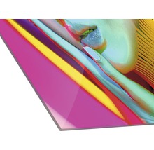 Plaque en verre acrylique avec motif abstrait