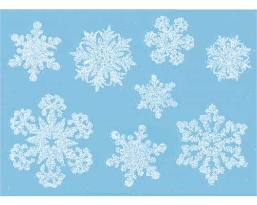 Illustration de différents flocons de neige