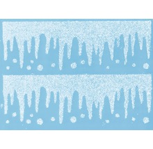 Film autocollant pour fenêtre avec motif de glaçons