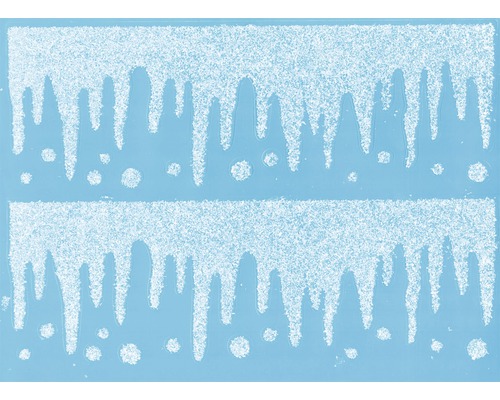 Film autocollant pour fenêtre avec motif de glaçons