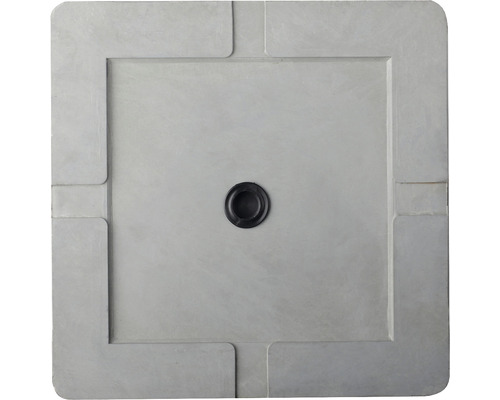 Receveur de douche carré avec garniture d''écoulement