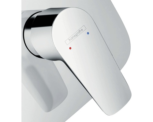 Hansgrohe Logo auf einem Einhebelmischer für das Waschbecken