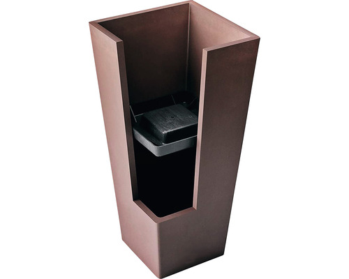 Haut pot de fleurs avec insert d''irrigation pour l''extérieur