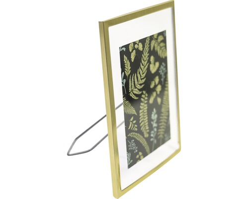 Cadre photo avec motif de plantes et support