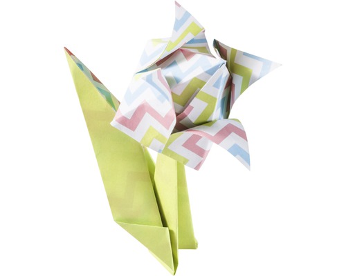 Fleur en papier origami