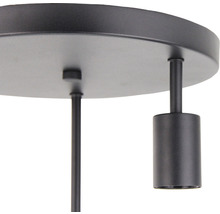 Plafonnier métal 3 ampoules HxØ 320x280 mm Basic noir corindon-thumb-3