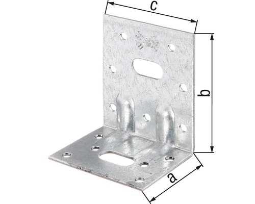 Winkelverbinder mit Löchern zur Befestigung