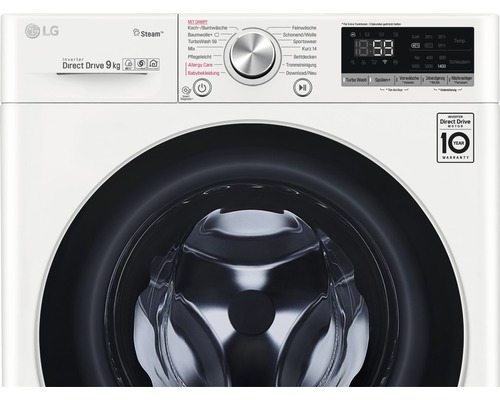 LG Waschmaschine mit Direct Drive und 9 Kilogramm Fassungsvermögen