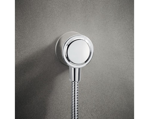 Support de douche avec flexible de douche pour montage mural