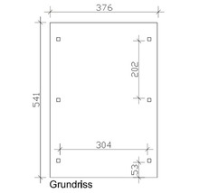 Grundriss mit Massangaben