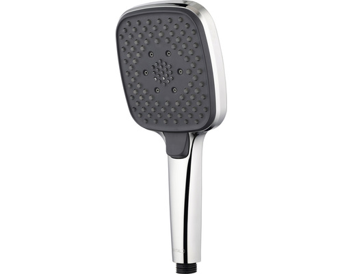 Douchette à main avec pommeau de douche rectangulaire et bras de douche