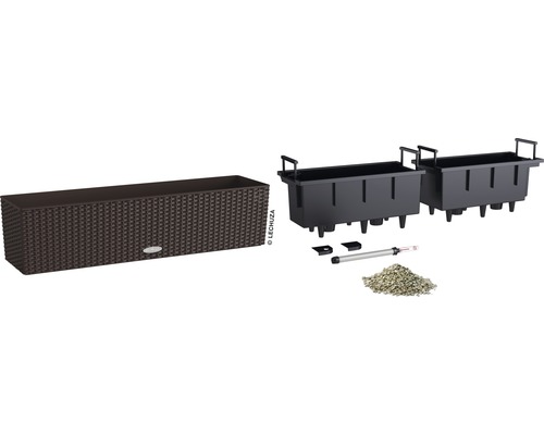 Jardinière Lechuza Balconera avec système d''arrosage et accessoires