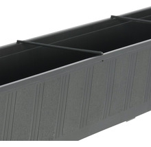 Jardinière Geli Standard, plastique, 100x17x14 cm, anthracite