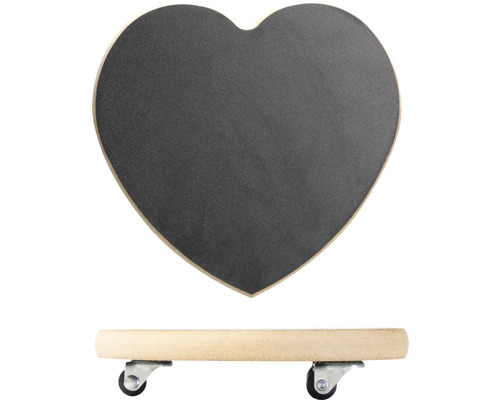 Planche à roulettes en forme de cœur avec roulettes