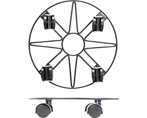 Chariot à plantes en métal avec roulettes