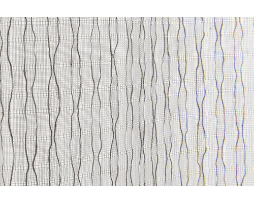 Nahaufnahme eines weißen Vorhangs mit gewelltem Muster