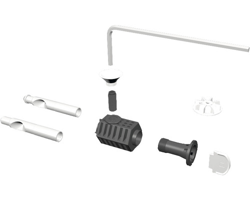 Einzelteile eines Hofablaufsystems