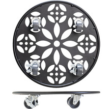 Pflanzenroller aus Metall mit Rollen