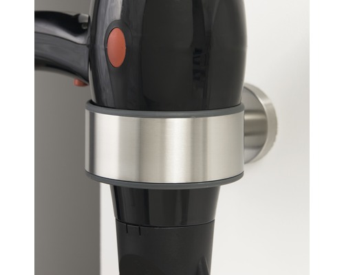 Haartrocknerhalterung mit Haartrockner