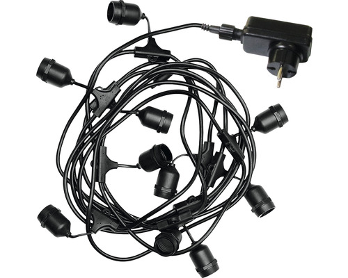 Guirlande lumineuse avec douilles et prise