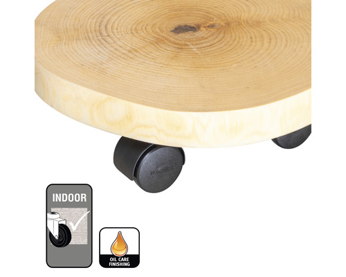 Planche à roulettes en bois avec roulettes pour l''intérieur