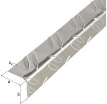 Winkelprofil Alu Riffelblech 23,5x23,5x1,5 mm, 1 m-thumb-1