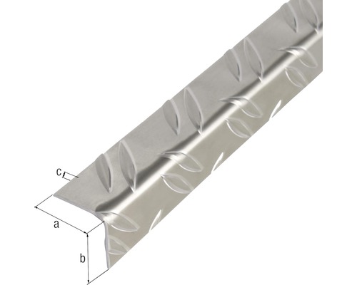 Aluminium Kantenschutzwinkel mit Tränenmuster