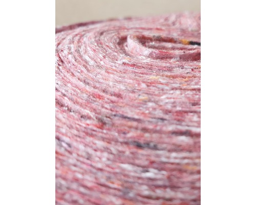 Detailaufnahme einer Rolle aus Dämmfilz.