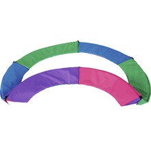 Deux tunnels en tissu colorés pour enfants