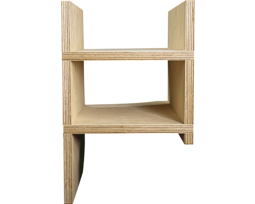 Regal aus Holz mit drei Fächern