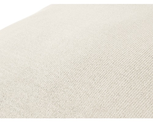 Nahaufnahme eines hellen Stoffes mit erkennbarer Textur.