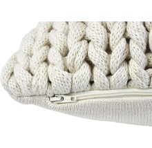 Coussin décoratif Marlin 50x50 cm blanc crème