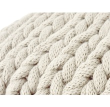 Coussin décoratif Marlin 50x50 cm blanc crème