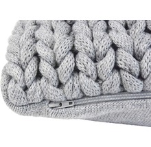 Coussin décoratif Marlin 50x50 cm gris clair