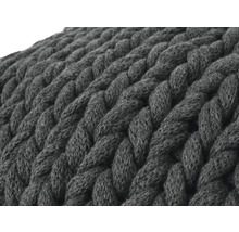 Coussin décoratif Marlin 50x50 cm gris foncé