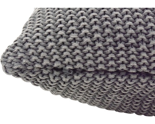 Dekokissen mit Strickmuster und Reißverschluss