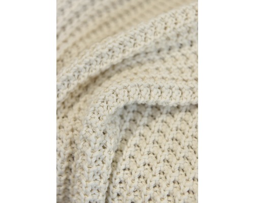 Nahaufnahme einer gestrickten Wolldecke