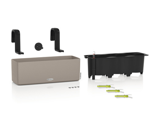 Jardinière de balcon avec système d''irrigation et accessoires