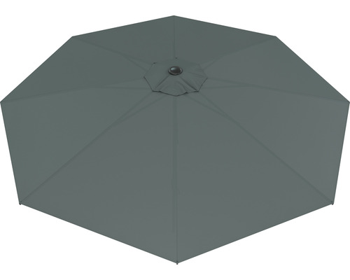 Grauer Sonnenschirm von oben